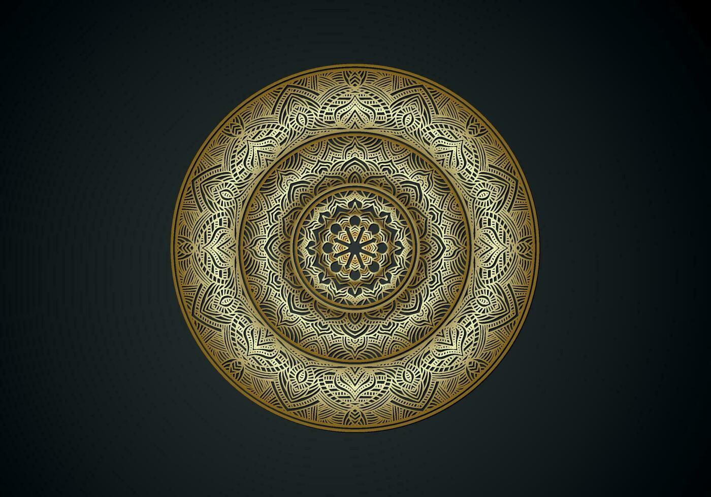 Luxury mandala background ornamental, arabesque style With Golden Arabesque Pattern Style. Decorative Mandala Ornament For Print vector