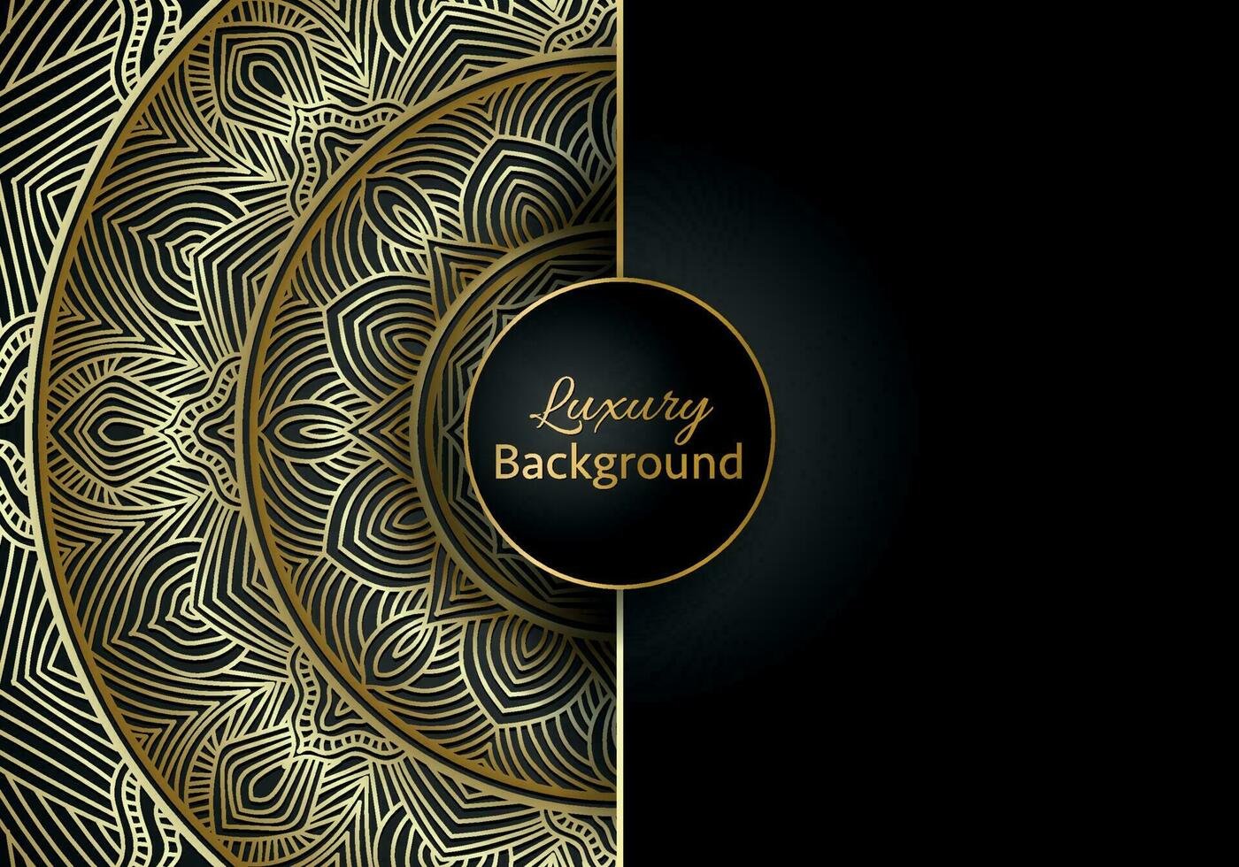 Luxury mandala background ornamental, arabesque style With Golden Arabesque Pattern Style. Decorative Mandala Ornament For Print vector