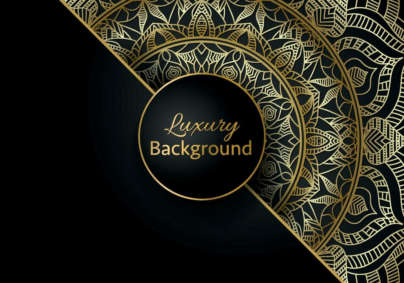 Luxury mandala background ornamental, arabesque style With Golden Arabesque Pattern Style. Decorative Mandala Ornament For Print vector