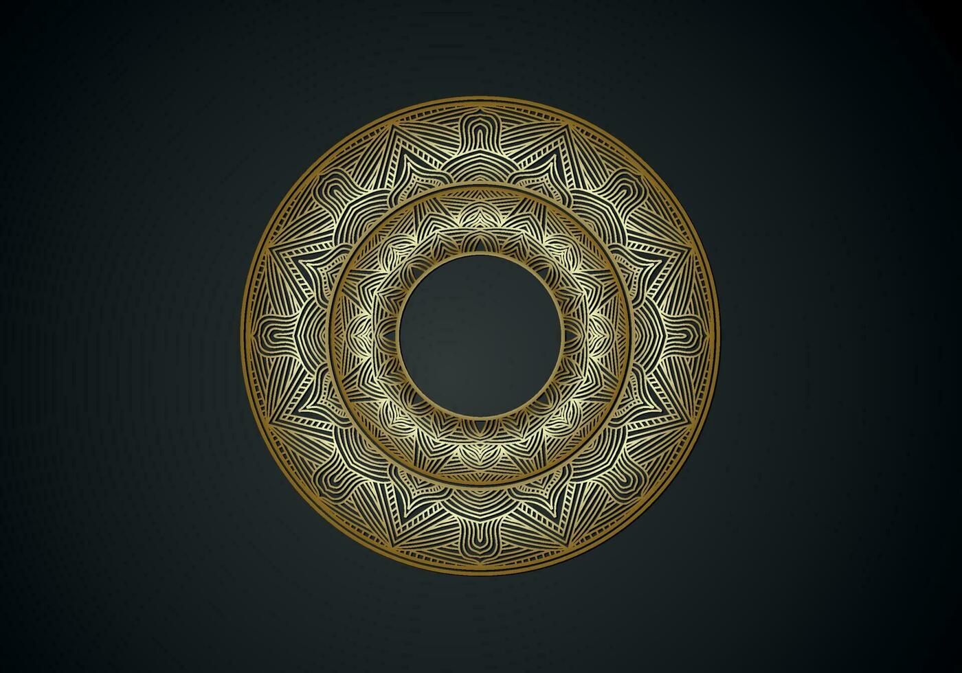 Luxury mandala background ornamental, arabesque style With Golden Arabesque Pattern Style. Decorative Mandala Ornament For Print vector