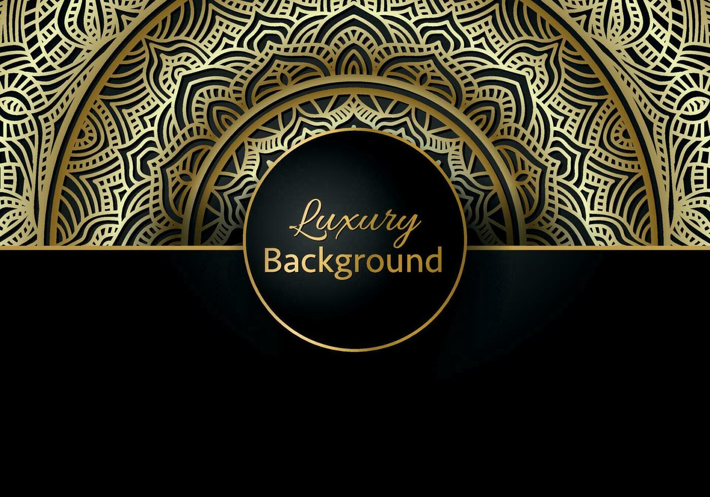 Luxury mandala background ornamental, arabesque style With Golden Arabesque Pattern Style. Decorative Mandala Ornament For Print vector