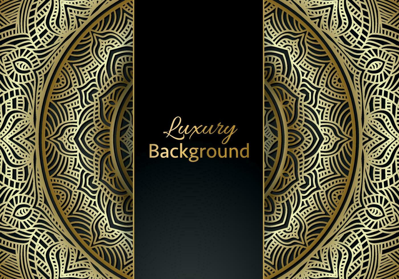 Luxury mandala background ornamental, arabesque style With Golden Arabesque Pattern Style. Decorative Mandala Ornament For Print vector