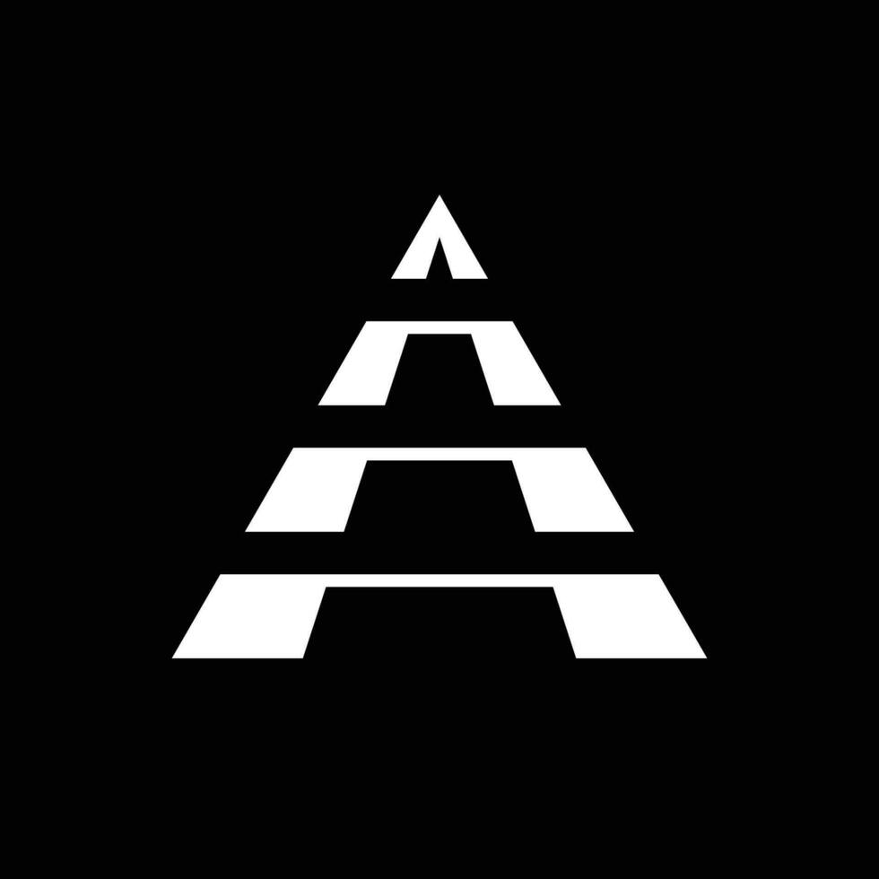 letter A arrow triangle logo vector modern and sleek