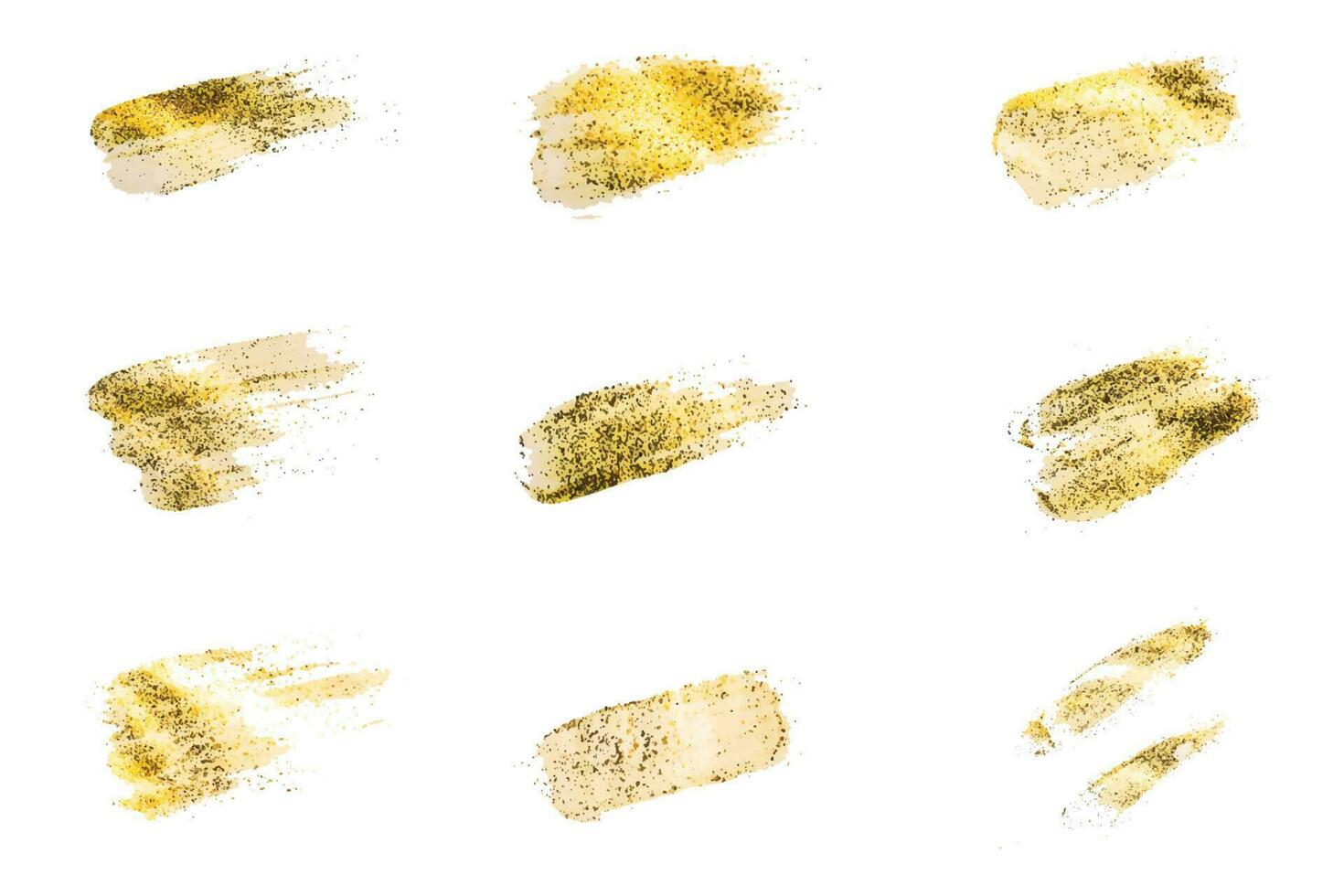 Glowing brush strokes, Lighting grungy ink strokes, Colorful bright brushes vector