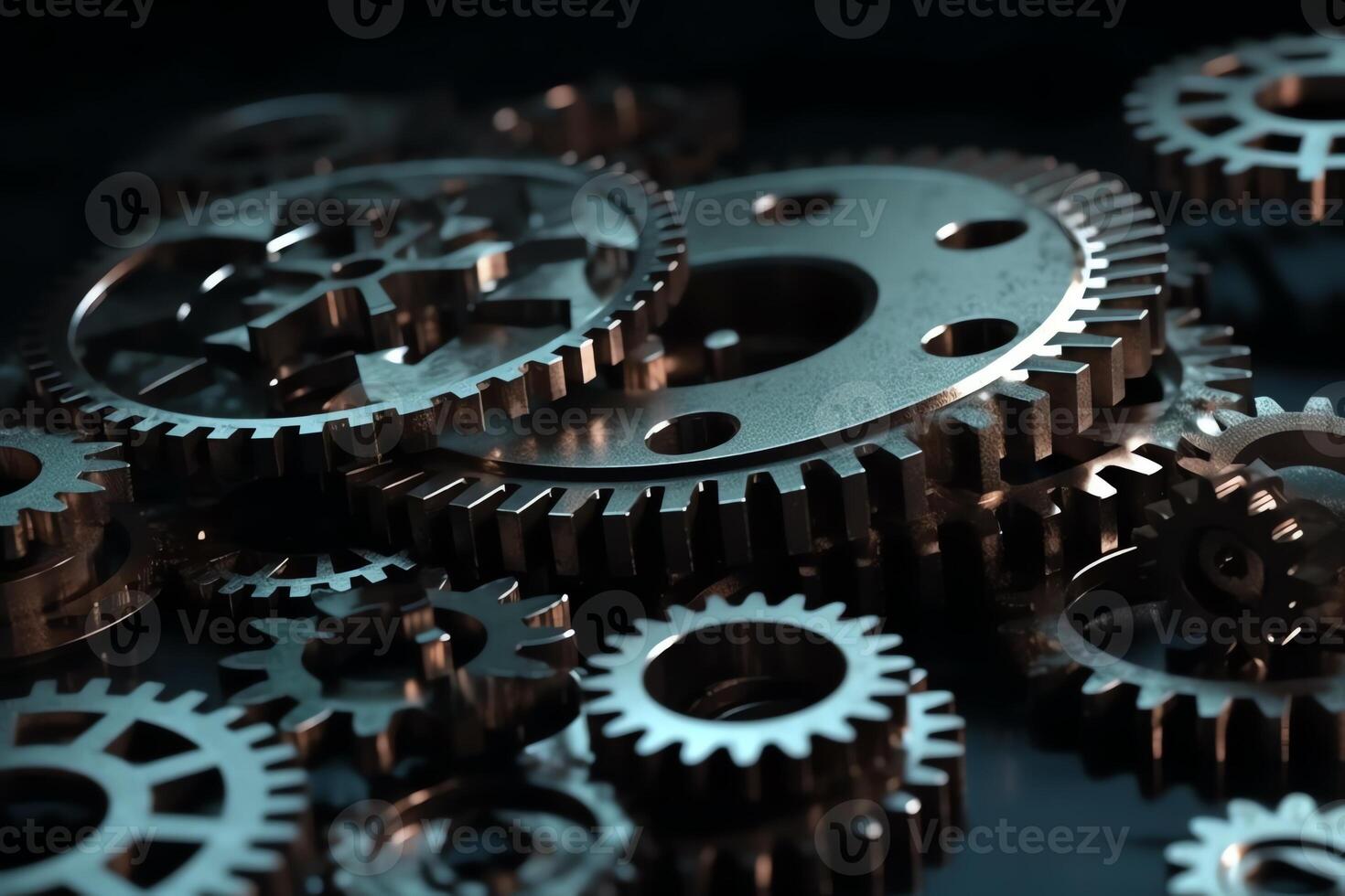 Gears cogwheels icon automation innovation technology concept. photo