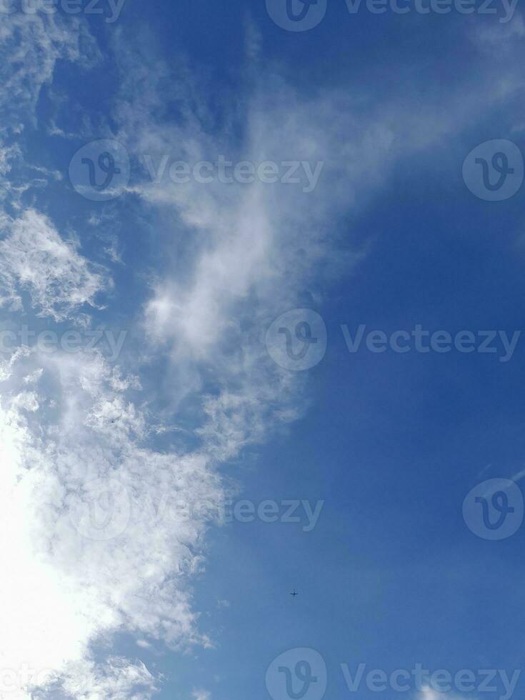 White clouds on the blue sky perfect for the background photo