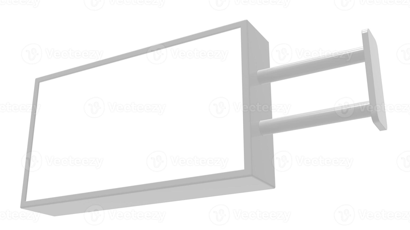 Virtual billboard ads in rendered CGI environment photo
