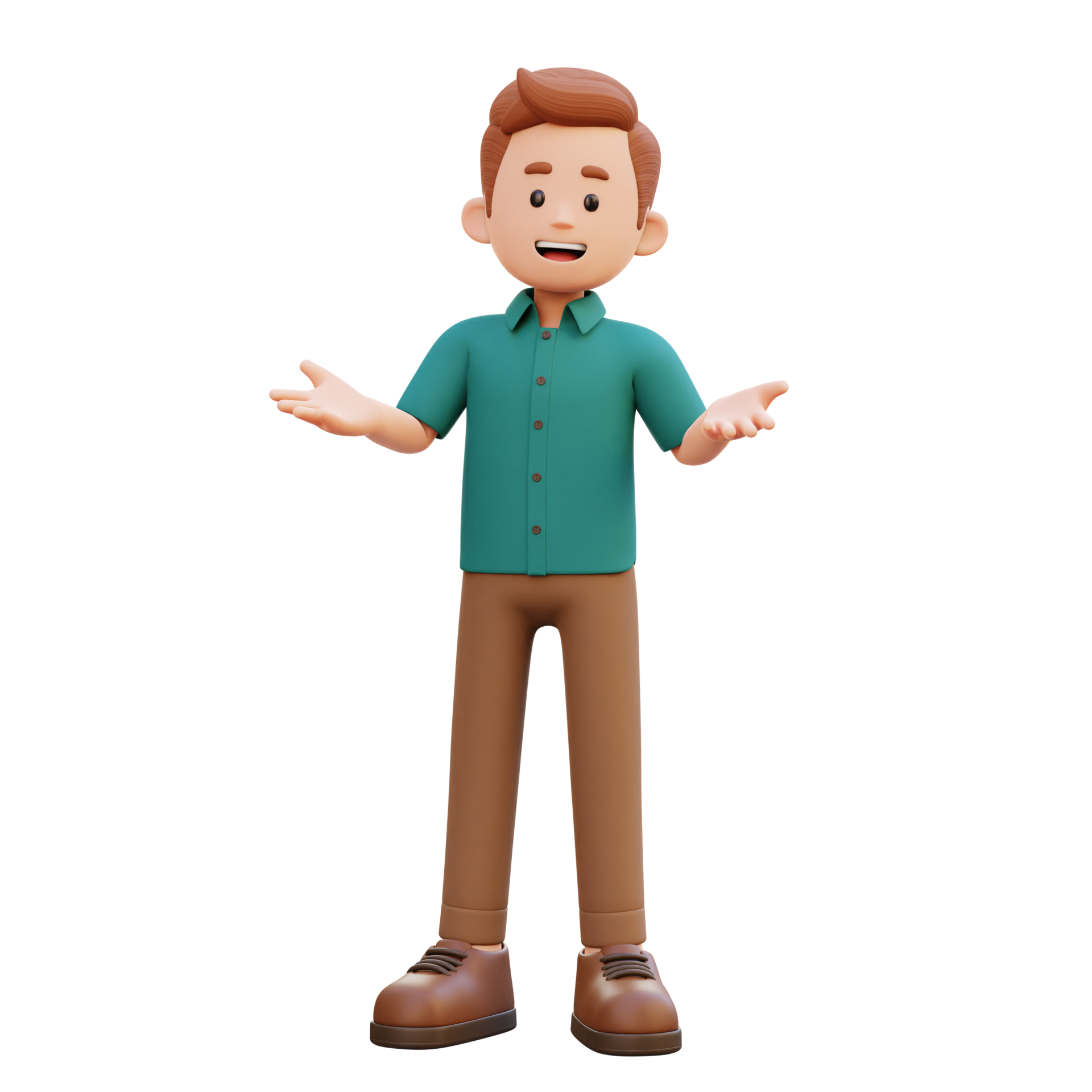 3d Male Character Talking 23377362 Png