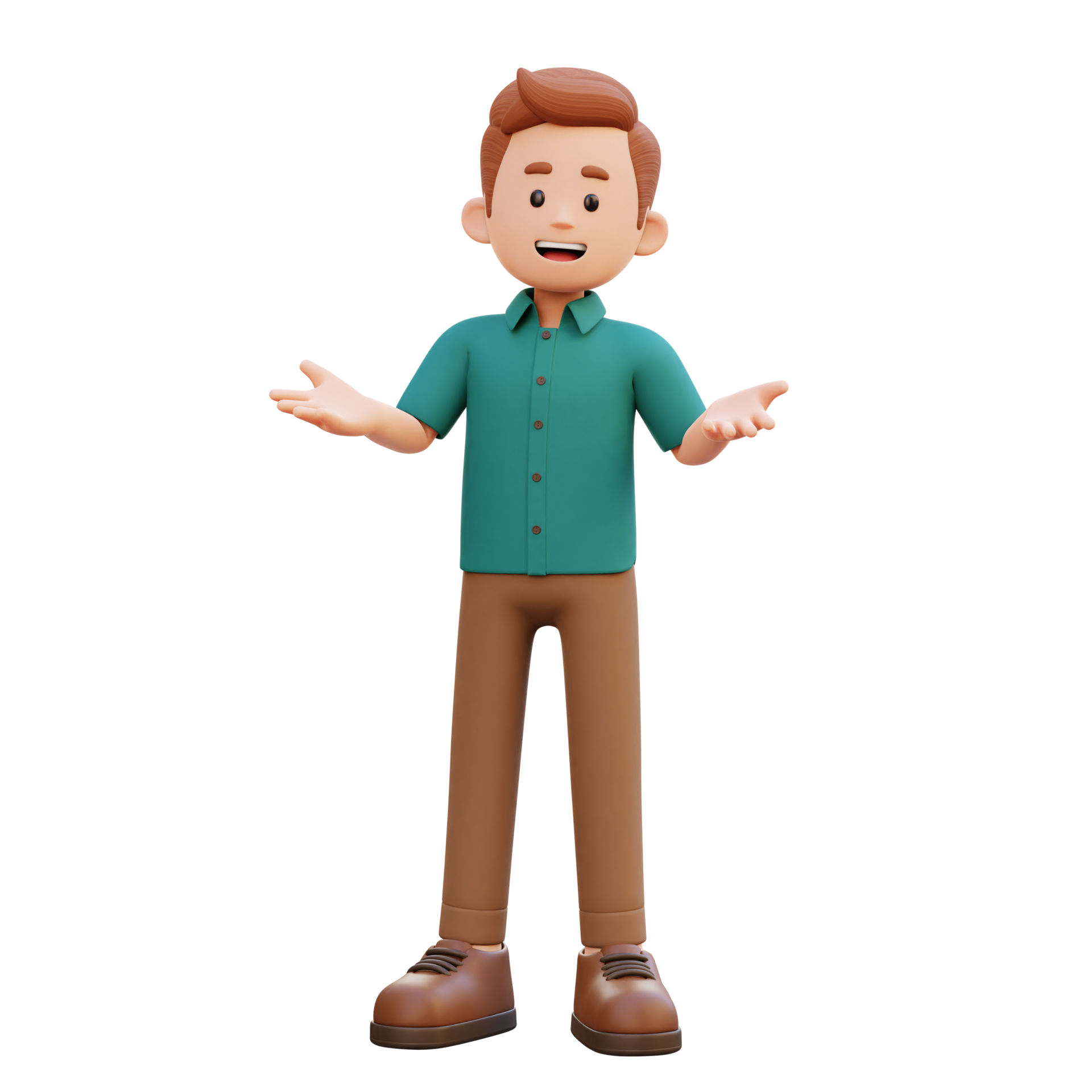 3d Male Character Talking 23377362 Png