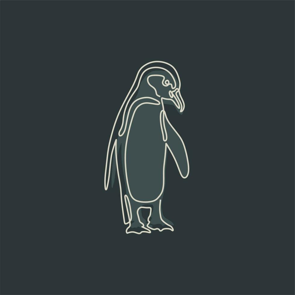animal vintage line art with dark background vector