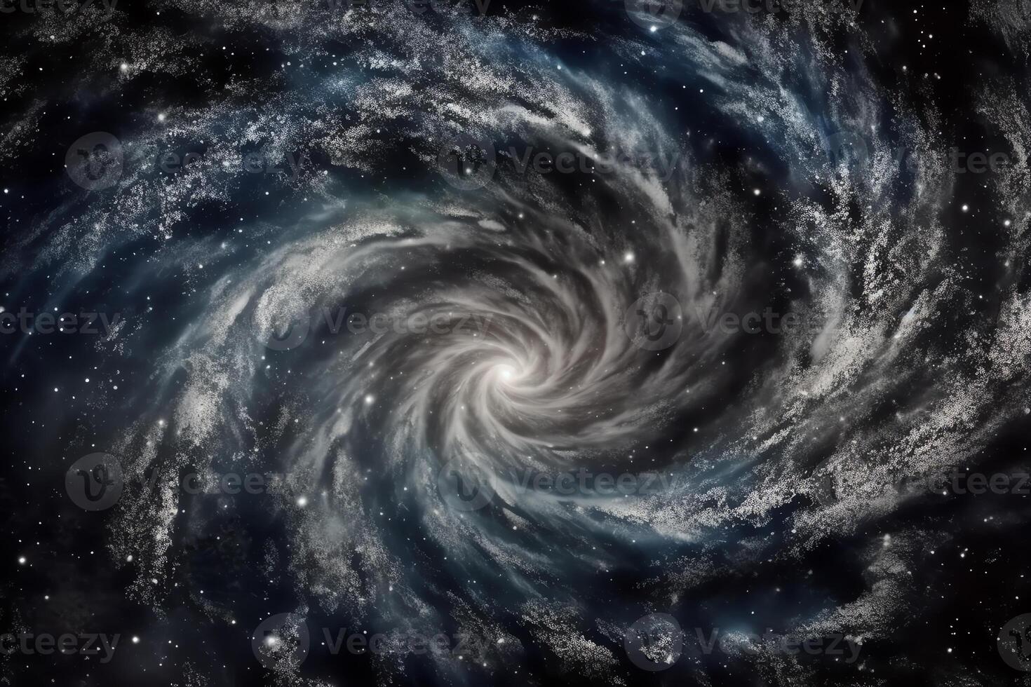 remolino galaxia lechoso camino estrellas otro dimensión nube espacio. ai generado foto