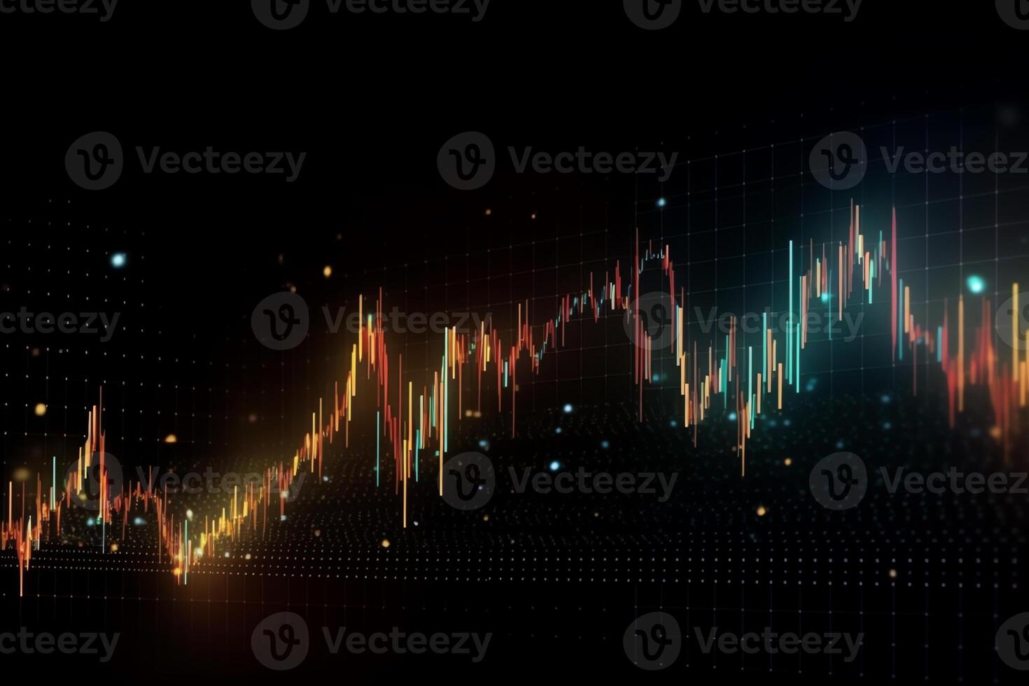 Abstract background chart market trading plat m chart. photo