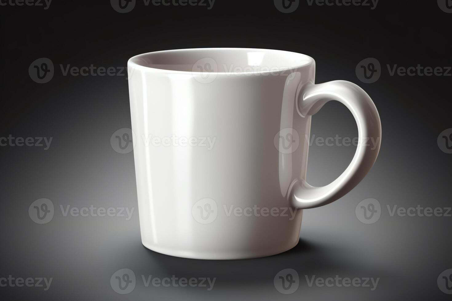 White coffee cup mug. photo