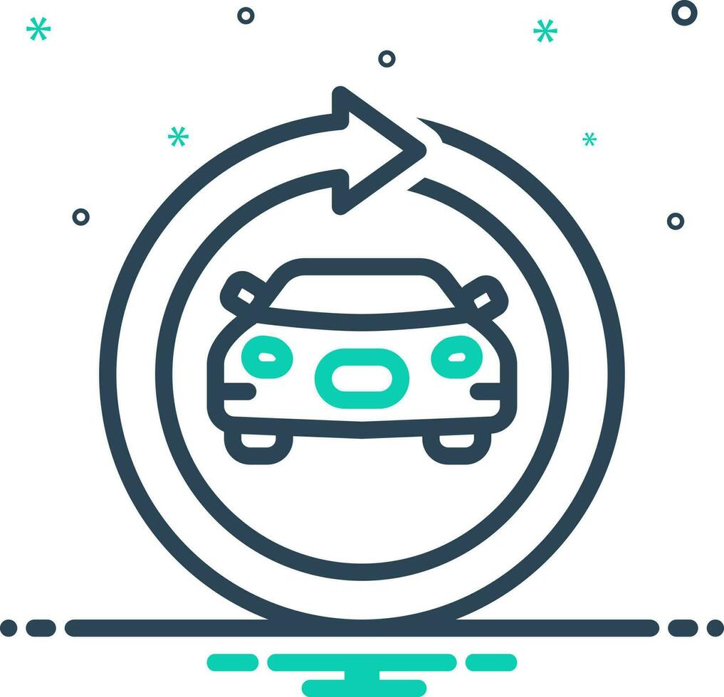 mix icon for renewal vector