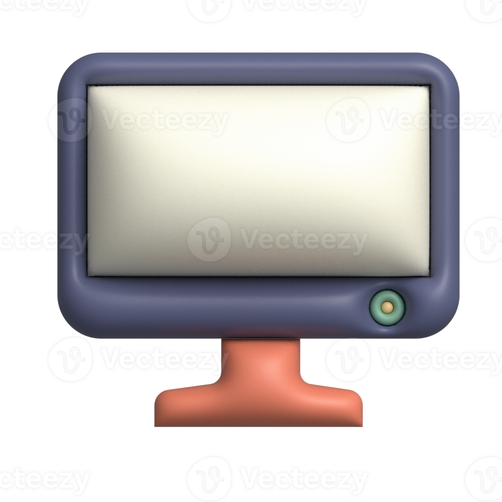 Personal Monitor 3D Illustration png