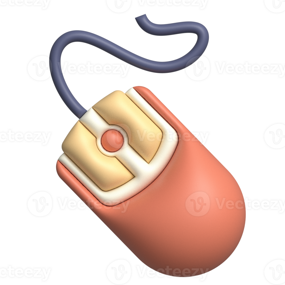 Mouse Device 3D Illustration png