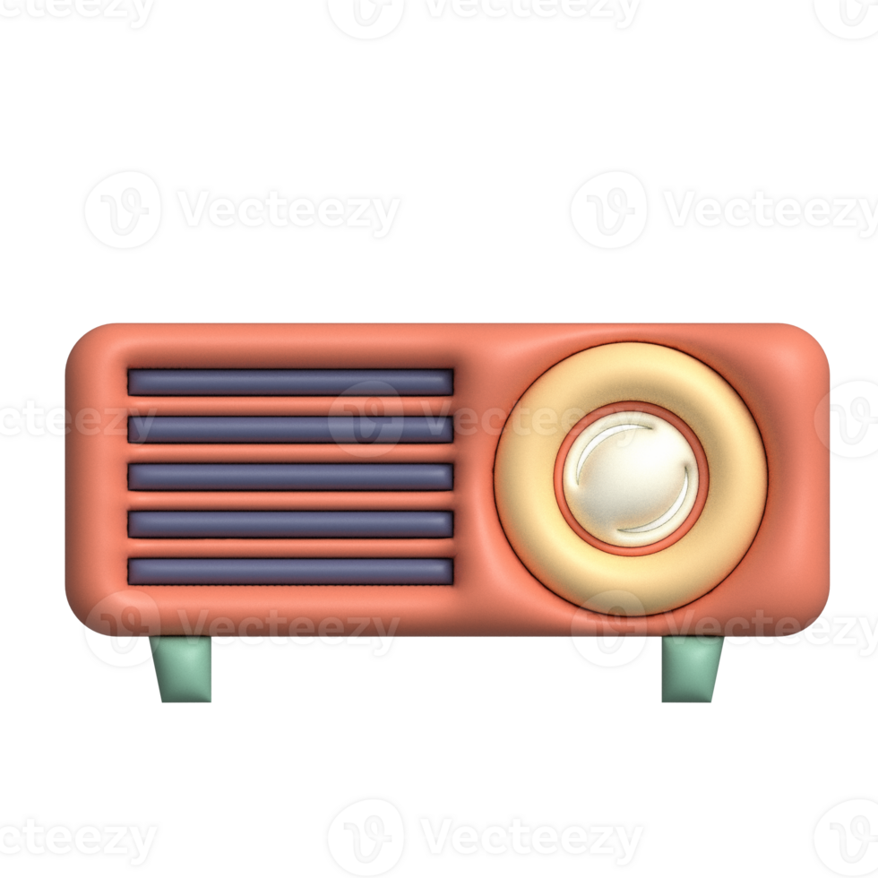Red Projector 3D Illustration png