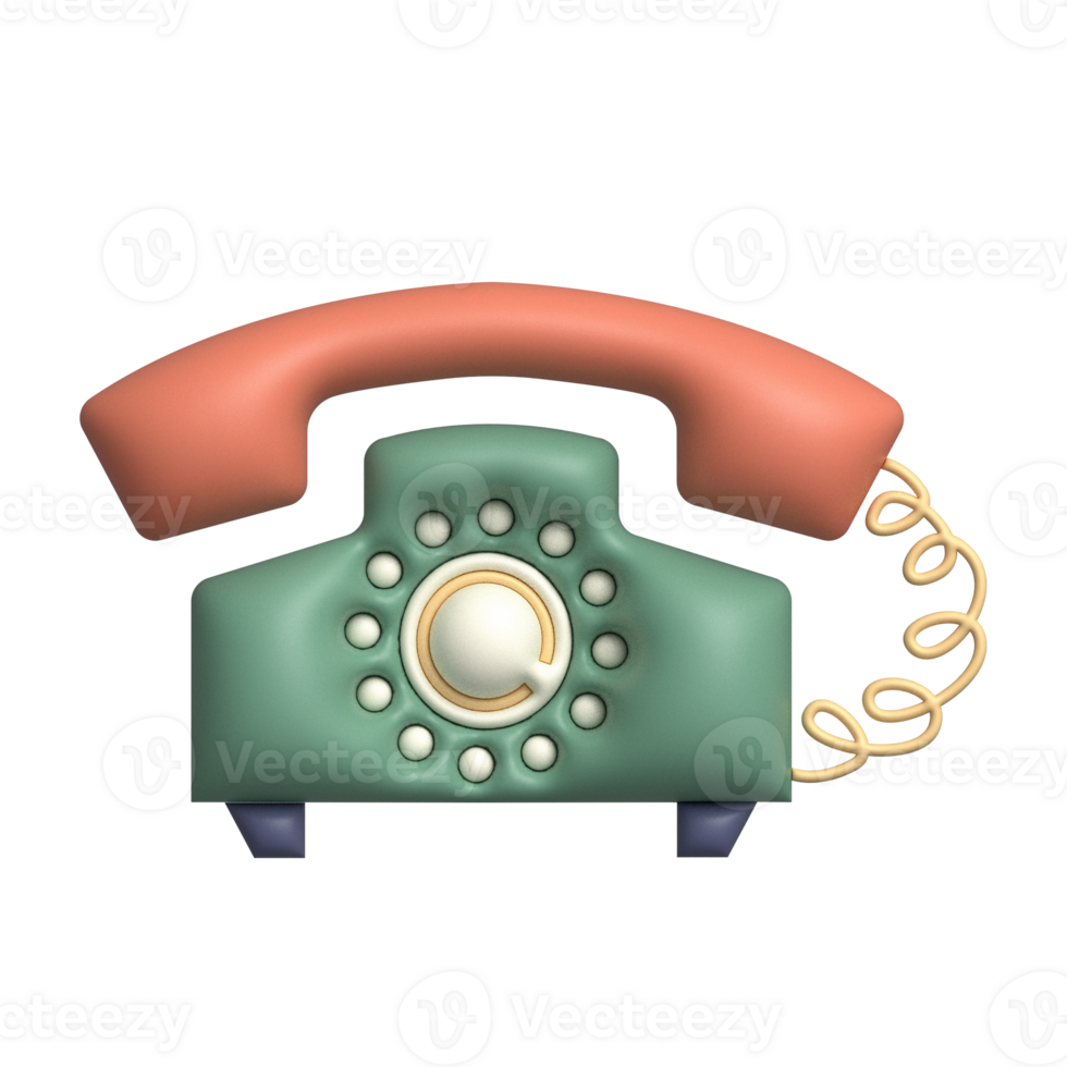 Home Telephone 3D Illustration png