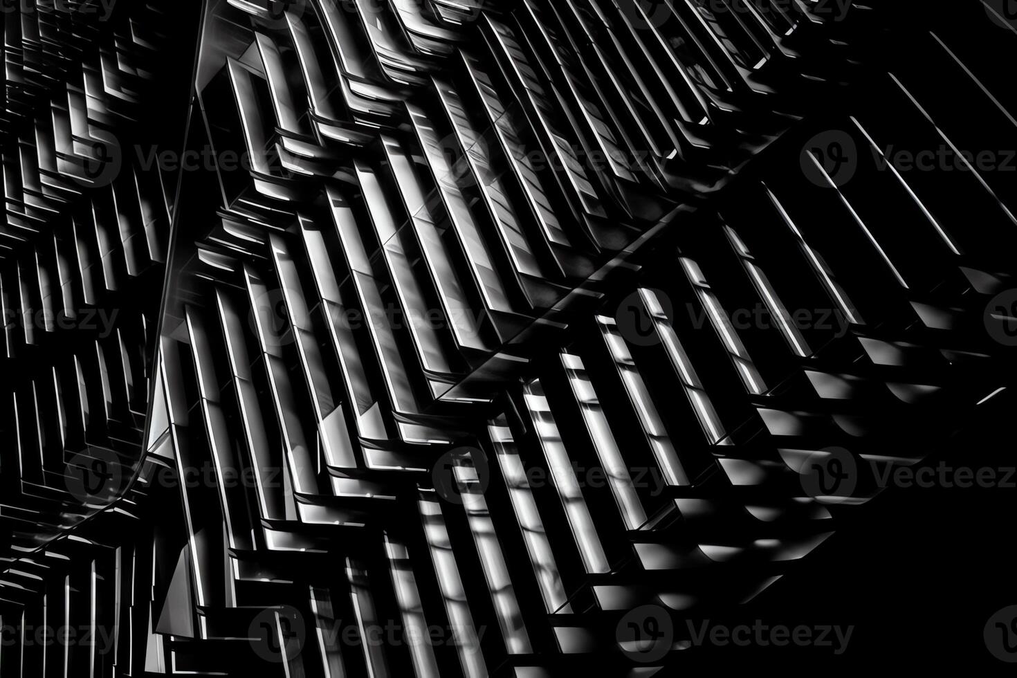 Abstract architecture detail black and white photo with high contrast.