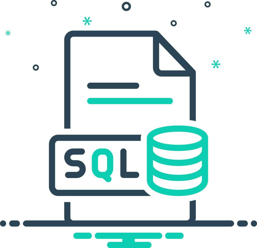 mix icon for sql 23379580 Vector Art at Vecteezy