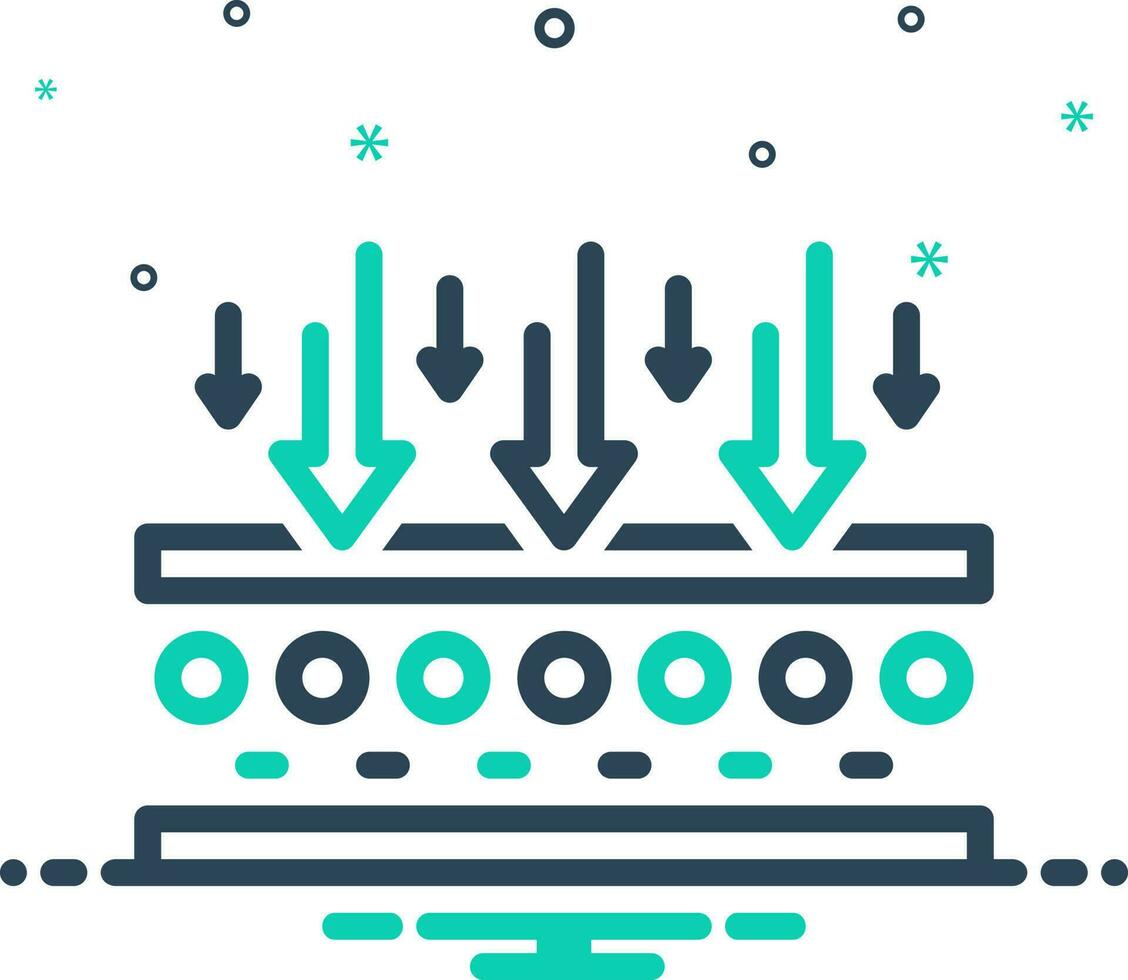 mix icon for membrane vector
