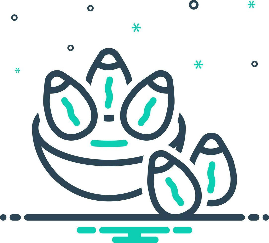 mix icon for dates vector
