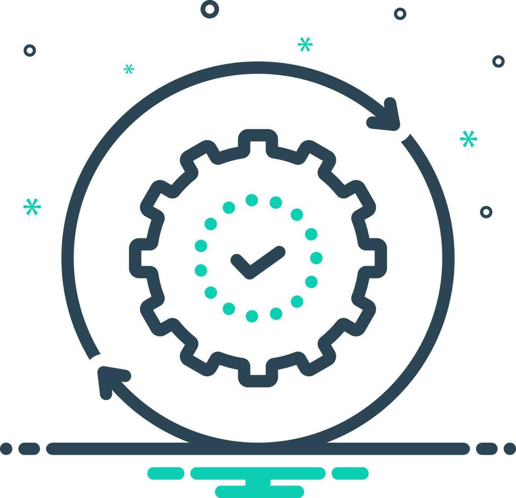 mix icon for synchronize vector
