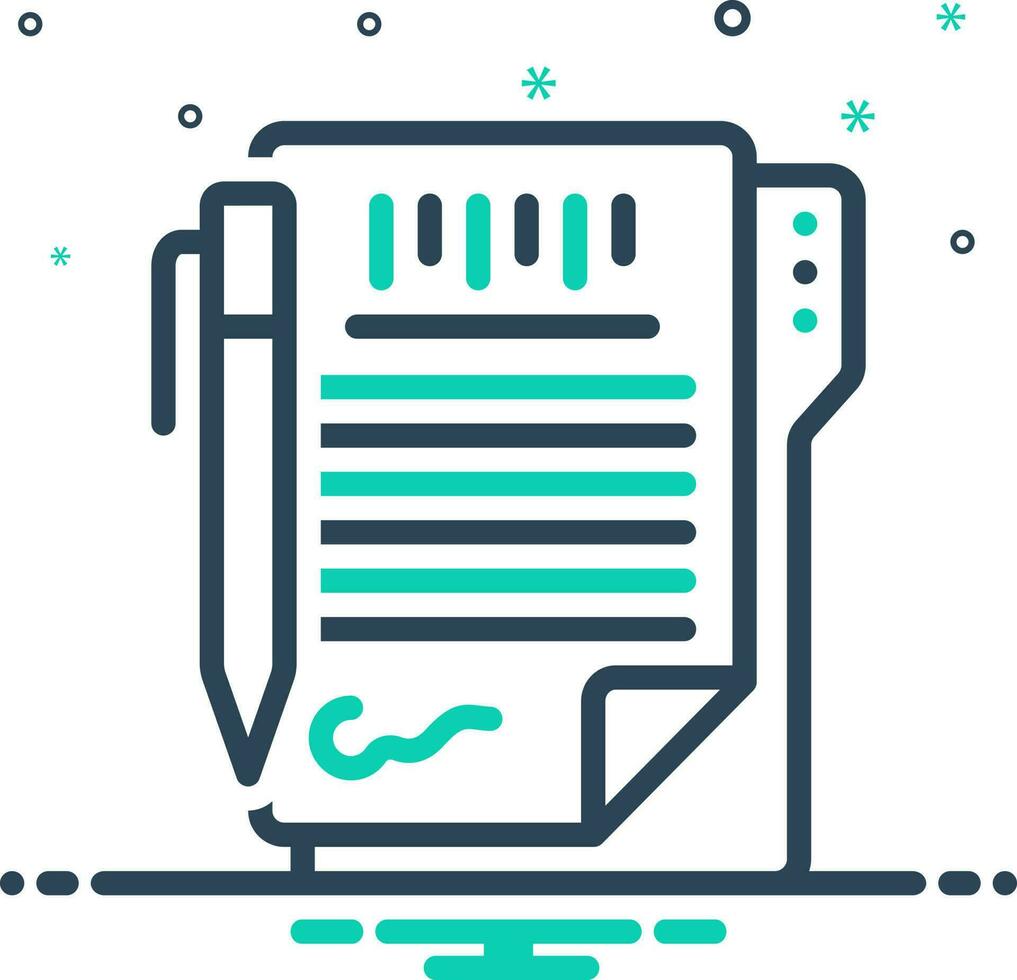 mix icon for agreement vector