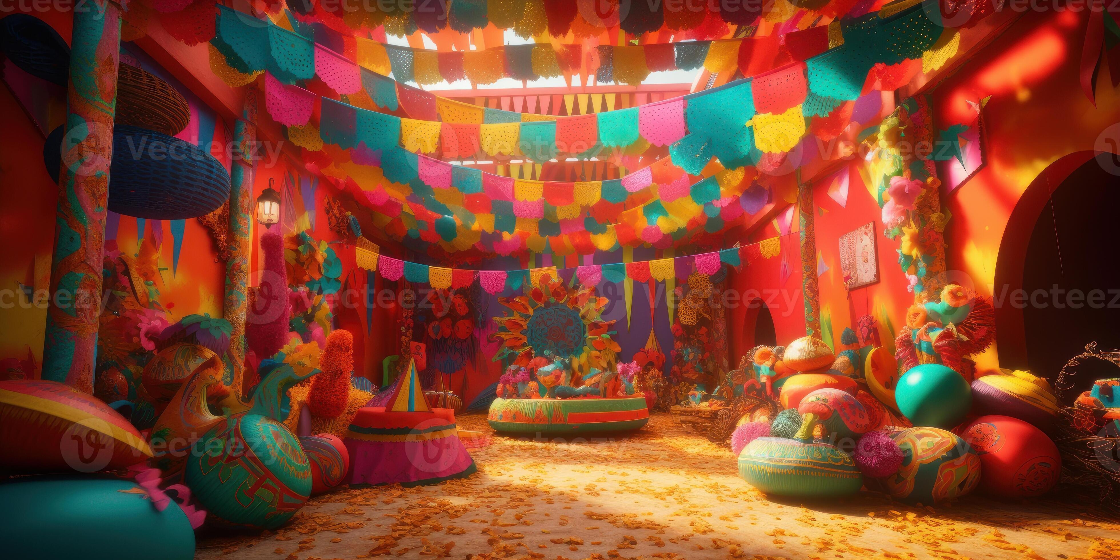 Festa junina background, Brazilian party and Latin american festival