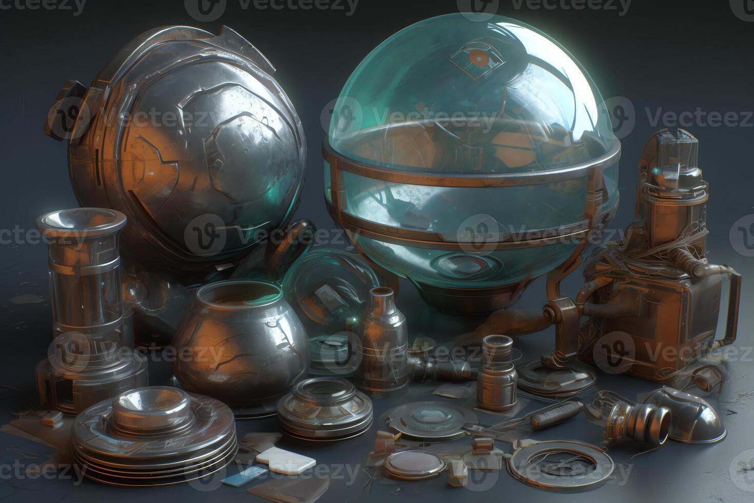 Scifi materials. aesthetic photo