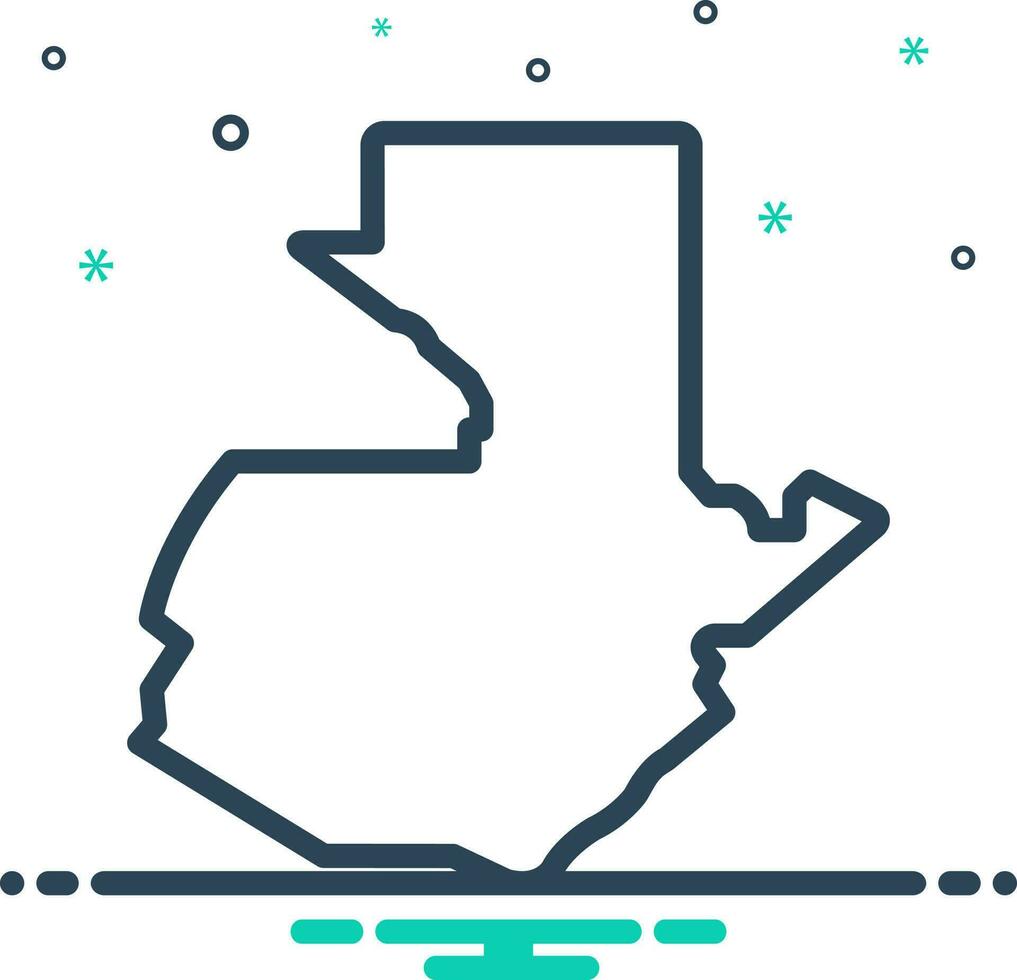 mix icon for guatemala vector