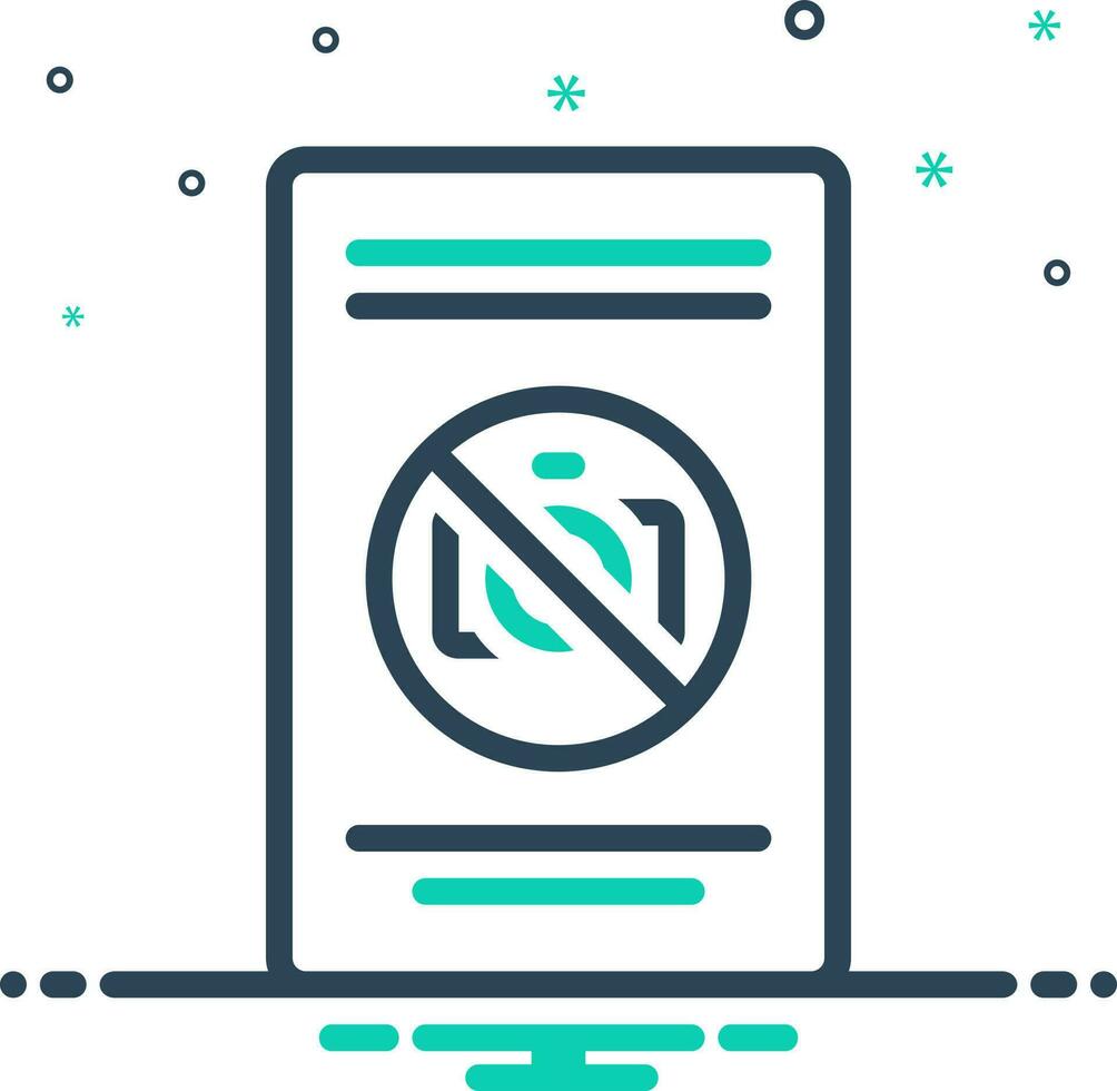mix icon for notice vector