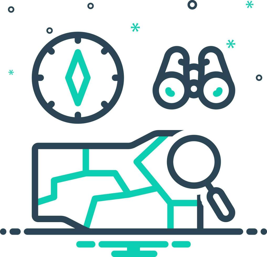 mix icon for discover vector