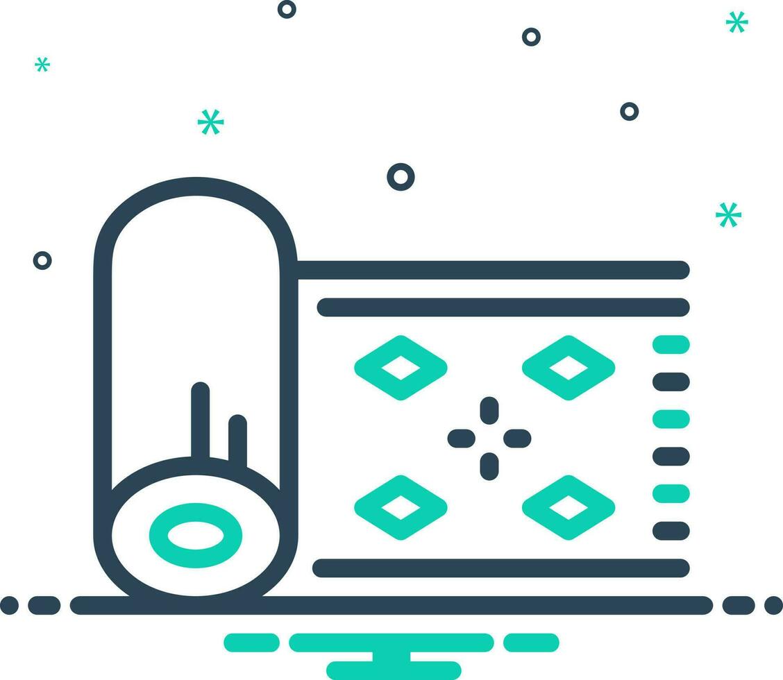 mix icon for carpet vector