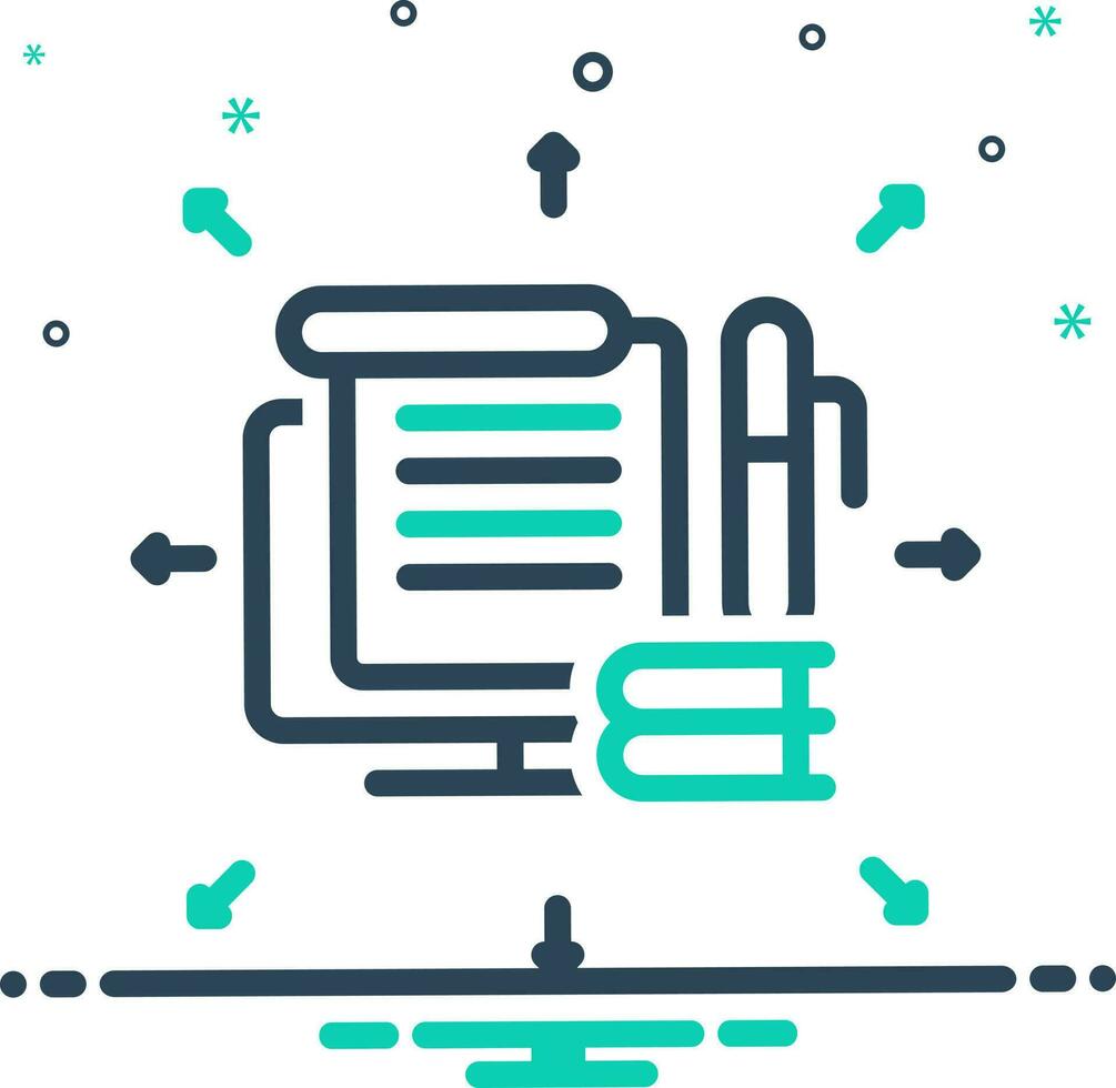 mix icon for assign vector