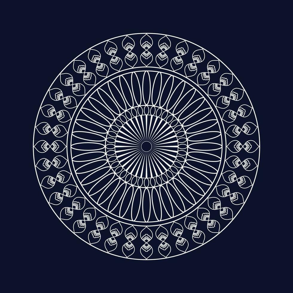 Circle and creative abstract mandala template design vector