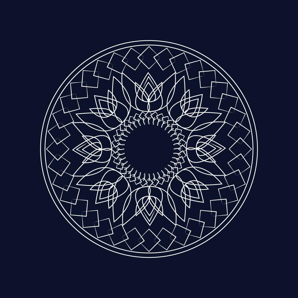 Abstract and flower template mandala design. Set stock pro vector pattern