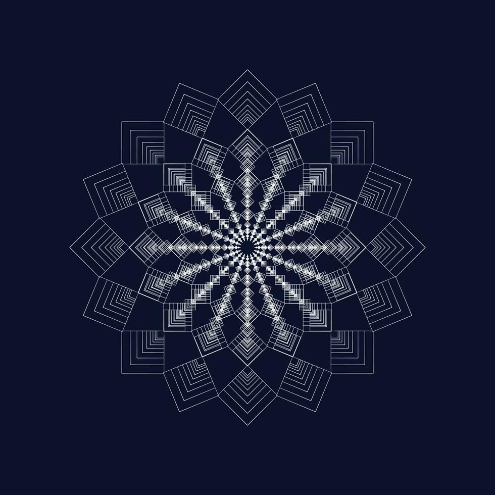 New abstract mandala template design and set stock pro vector