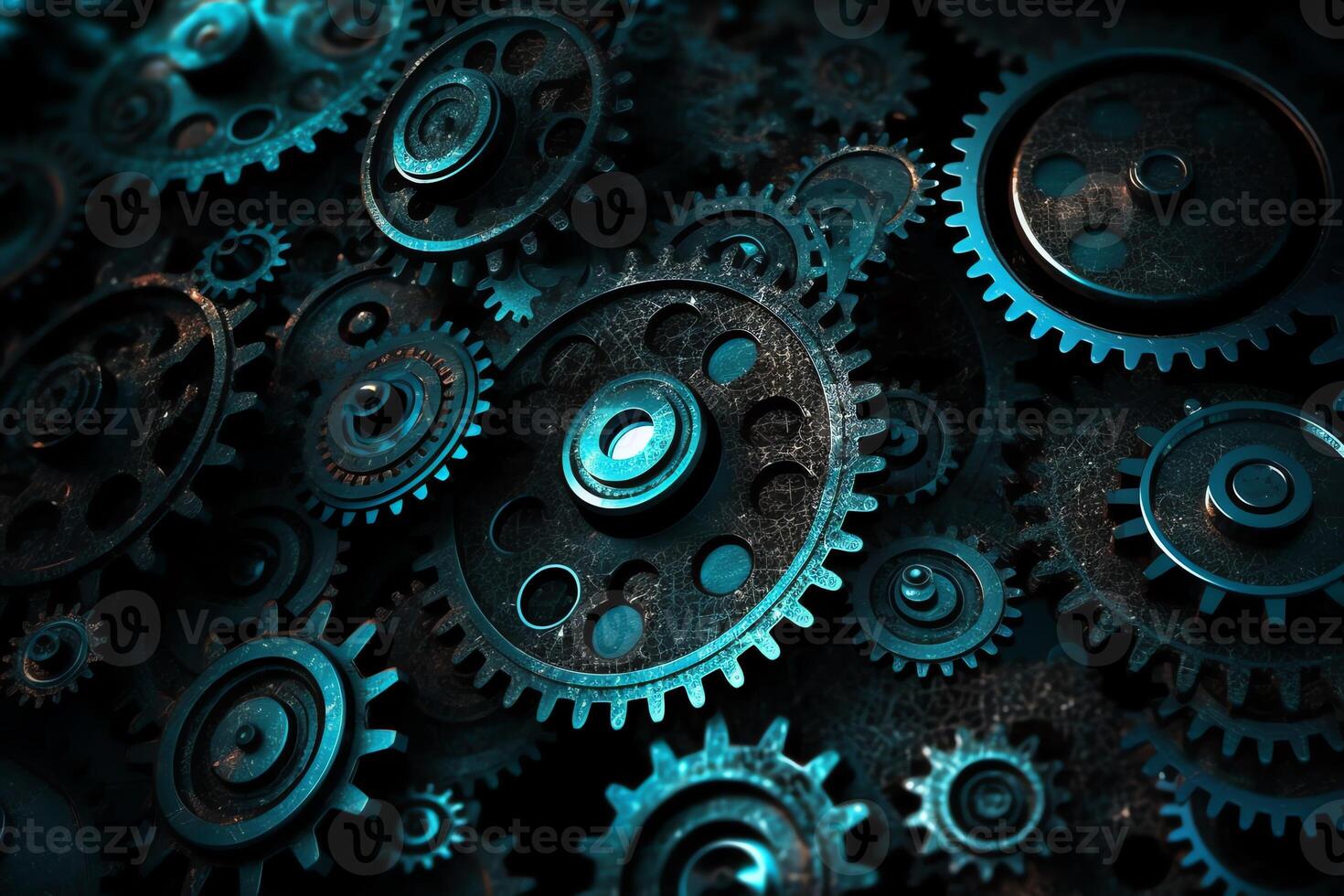Background of digital gears. photo