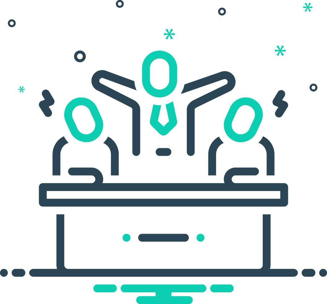 mix icon for intervention vector