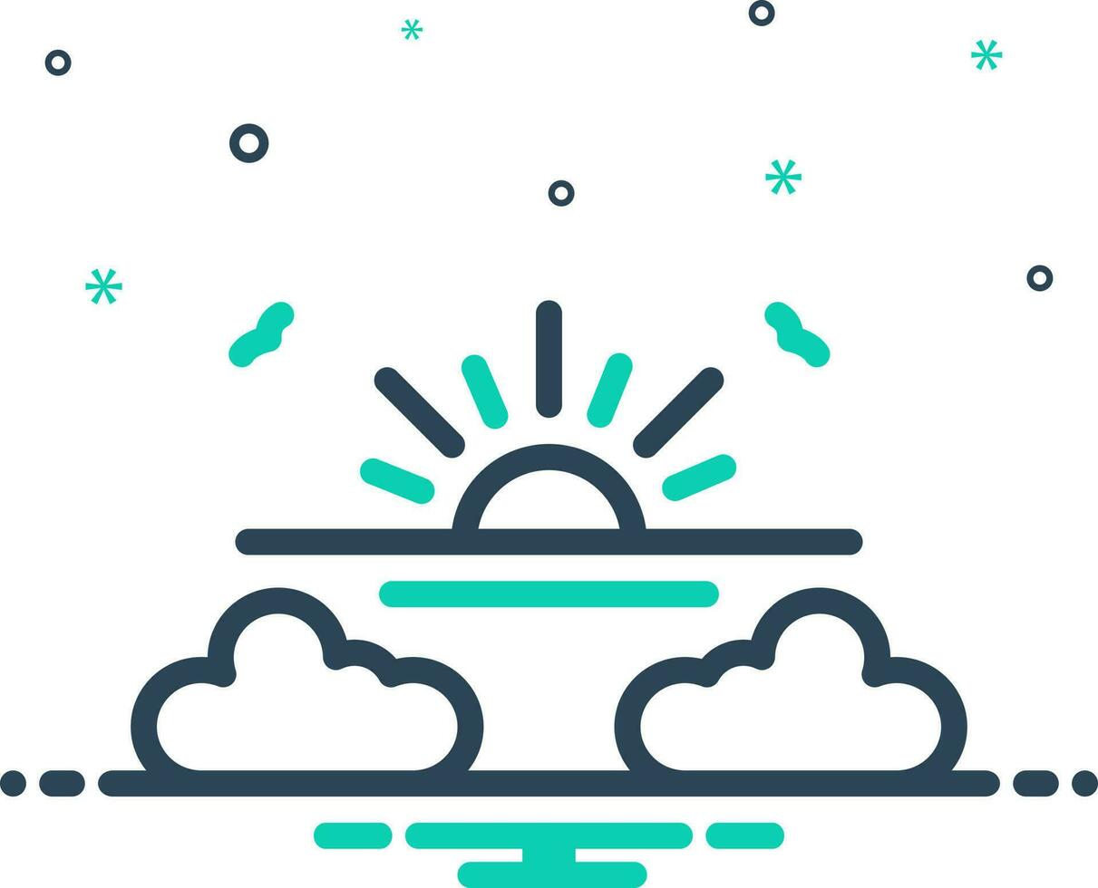 mix icon for evening vector