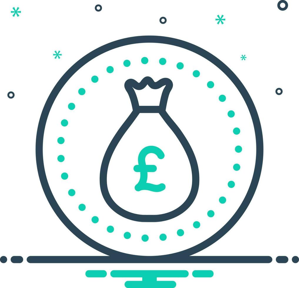 mix icon for british vector