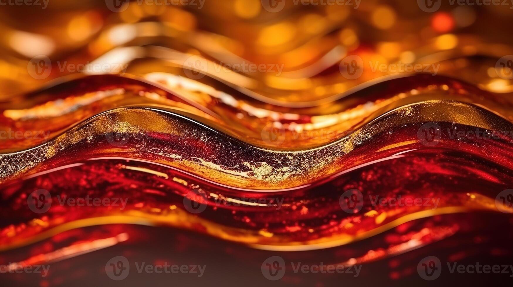 Red and Gold Bokeh Shiny Abstract Background. photo