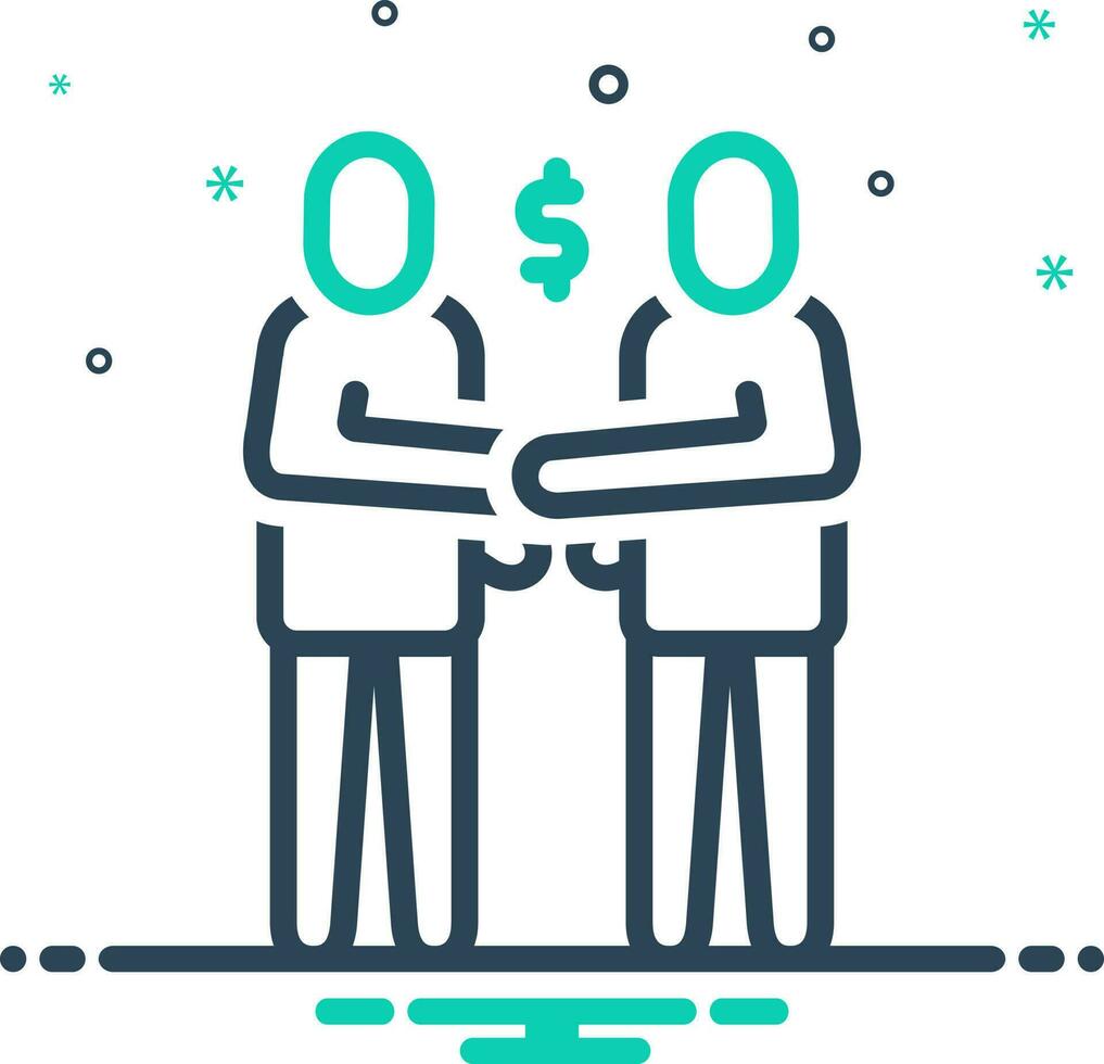 mix icon for associate vector