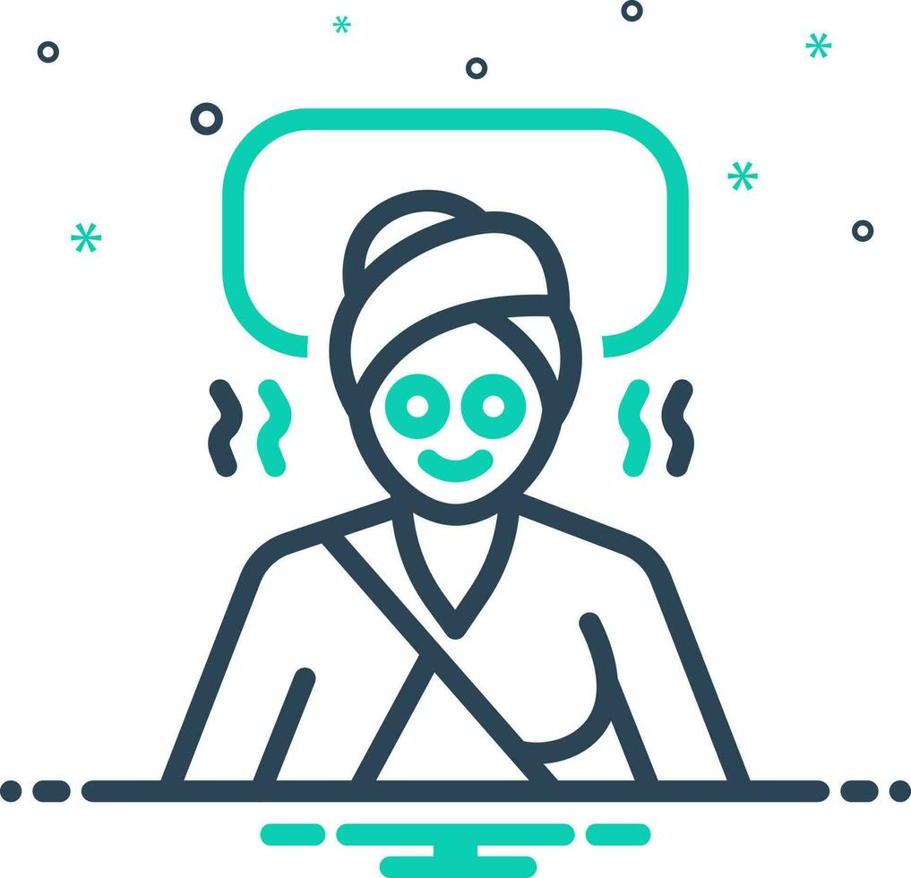 mix icon for spa vector