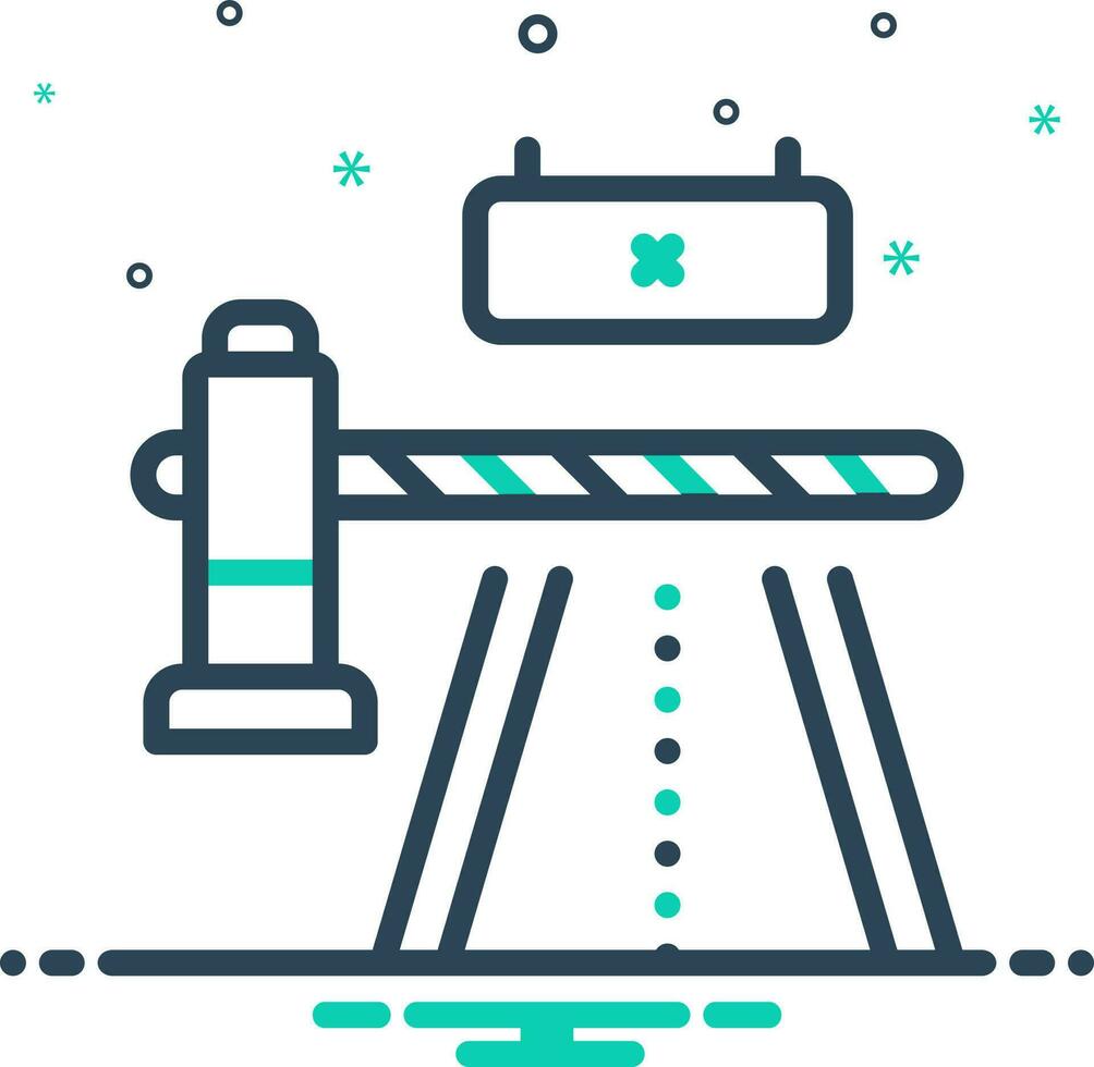 mix icon for barrier vector