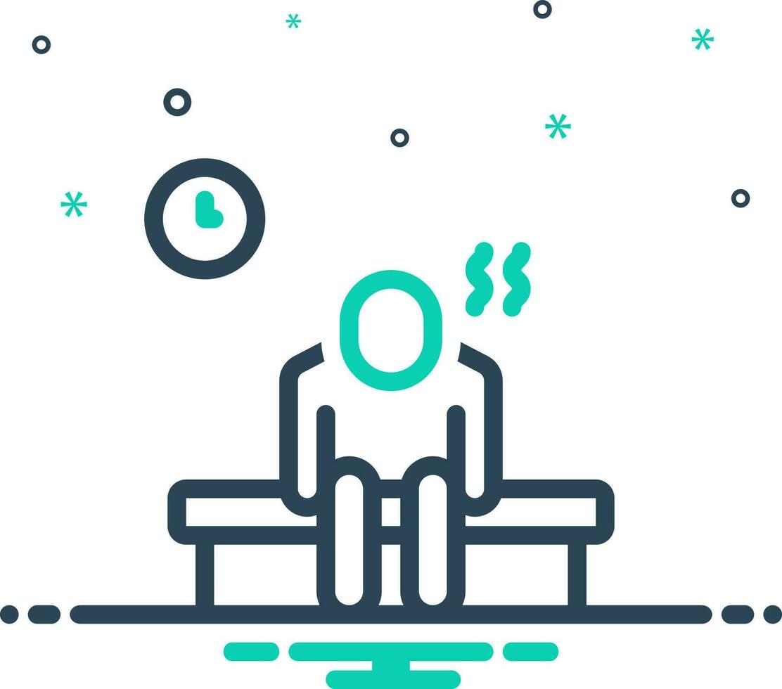 mix icon for tired vector