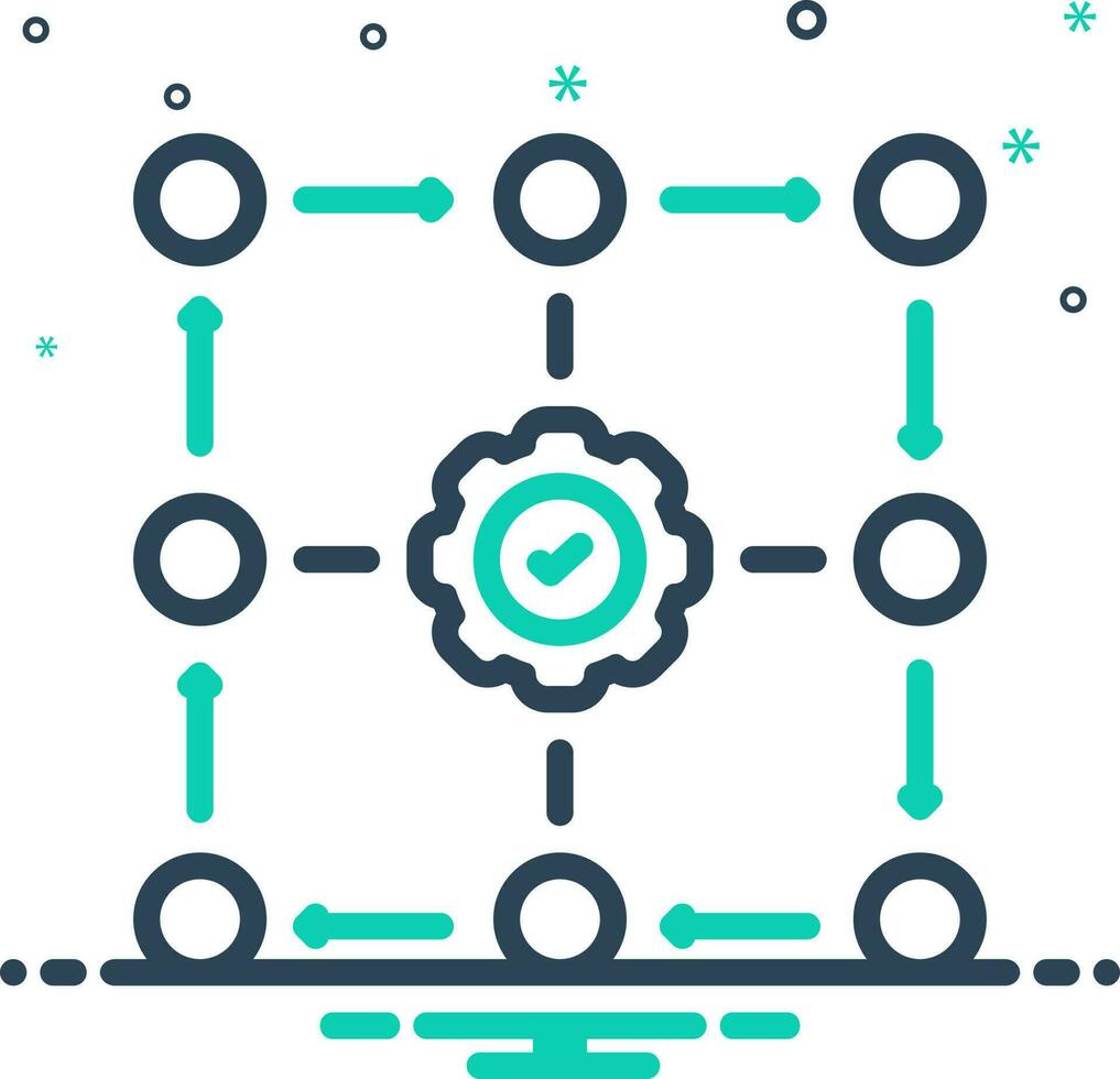mix icon for methodology vector