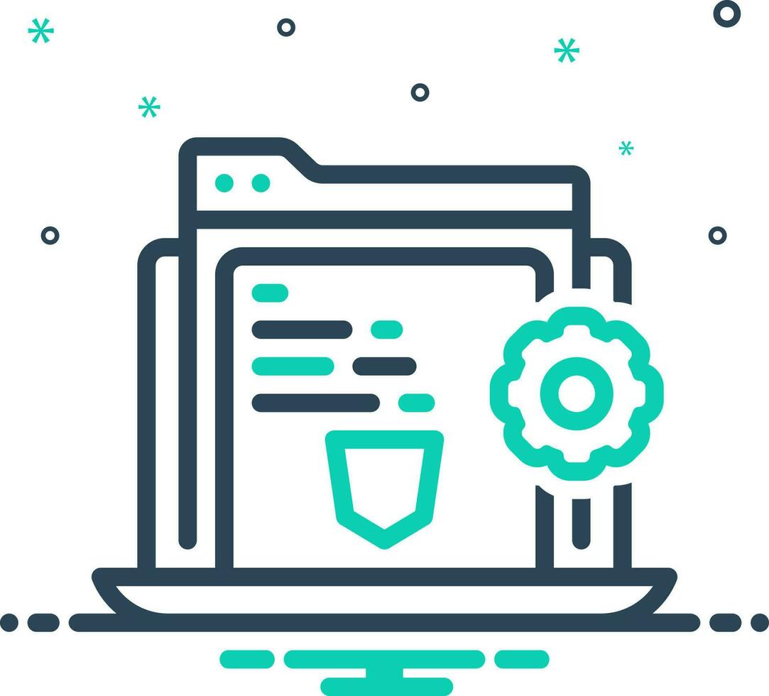 mix icon for website vector