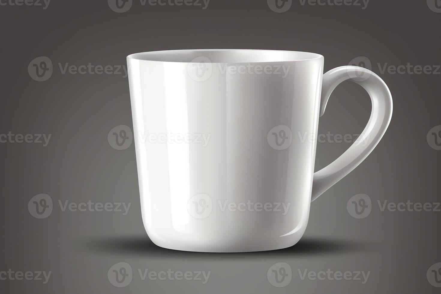 White coffee cup mug. photo